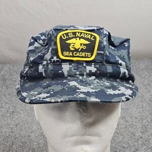 US Navy Utility Cap 7 1/2 Blue Digital Camo Sea Cadets Military Uniform